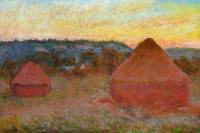 Monet, Claude Oscar - Grainstacks at the End of the Day